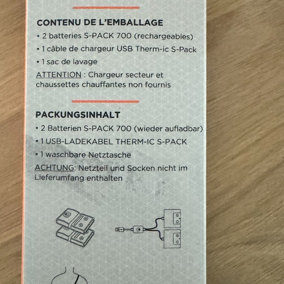 THERM -IC power sock S pack 700 heated sock batteries. - Picture 5 of 7